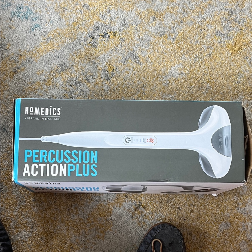Homedics Percussion Action Plus Massager in White and Gray